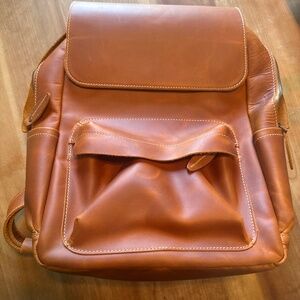 Yukon leather backpack